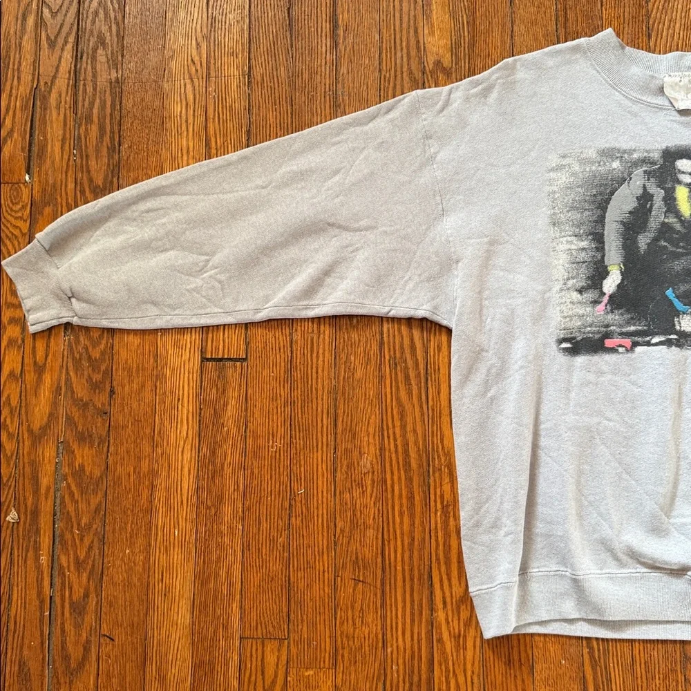 1989 Levi’s Vintage Street Fleece Crewneck Sweater Levi Strauss - Picture 5 of 10